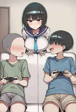 [gumiii] Pervert Brat vs. Black-Haired Bob-cut Girl ① [AI Generated] page 4