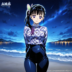 (Patreon - WaifuRain) Kanao Tsuyuri From Kimetsu No Yaiba - Tentacles Opening [AI Generated] page 2