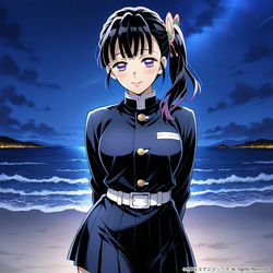 (Patreon - WaifuRain) Kanao Tsuyuri From Kimetsu No Yaiba - Tentacles Opening [AI Generated] page 4