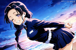 (Patreon - WaifuRain) Kanao Tsuyuri From Kimetsu No Yaiba - Tentacles Opening [AI Generated] page 6