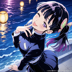 (Patreon - WaifuRain) Kanao Tsuyuri From Kimetsu No Yaiba - Tentacles Opening [AI Generated] page 8