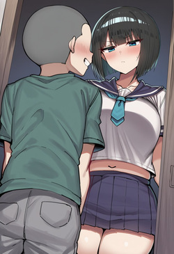 [gumiii] Pervert Brat vs. Black-Haired Bob-cut Girl ② [AI Generated] page 3