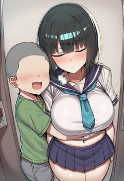 [gumiii] Pervert Brat vs. Black-Haired Bob-cut Girl ② [AI Generated] page 4