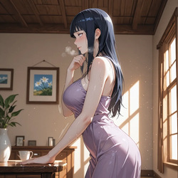 [HermesArt] Hinata Hyuga - Home Alone (Naruto) [AI Generated] [Preview] page 4
