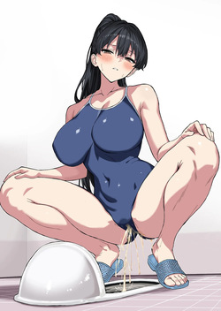 [涼] スパッツ型の競泳水着を脱ぐ余裕がなかった水泳部員 page 3