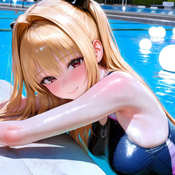 [Elizasrain]Yami x Yuuki Rito (BWC) - Pool[AI GENERATED] page 1