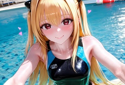 [Elizasrain]Yami x Yuuki Rito (BWC) - Pool[AI GENERATED] page 4