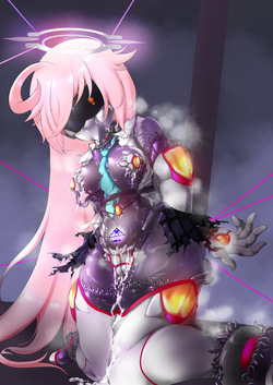 [Angelus](碧蓝档案)小鸟游星野抵抗着使她转化为PMC士兵的触手服 page 7