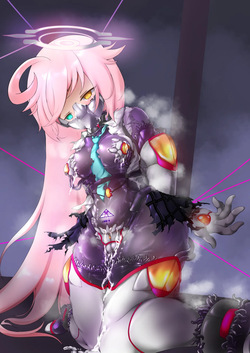 [Angelus](碧蓝档案)小鸟游星野抵抗着使她转化为PMC士兵的触手服 page 8
