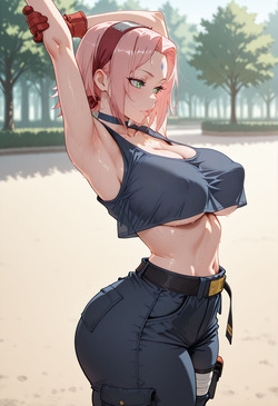 🌸~Lewd Waifu Laifu~🌸 Sakura blossoms in the park🌸 [AI Generated] page 6