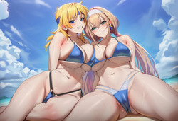 [ChocoPizza] - v4c - 3p - Lune Zoldark + Mitsuba Greyvalley (Super Robot Wars) 275 [AI Generated] page 4
