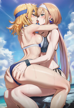 [ChocoPizza] - v4c - 3p - Lune Zoldark + Mitsuba Greyvalley (Super Robot Wars) 275 [AI Generated] page 6