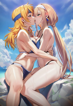 [ChocoPizza] - v4c - 3p - Lune Zoldark + Mitsuba Greyvalley (Super Robot Wars) 275 [AI Generated] page 7