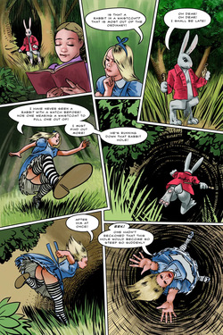 Alice off the deep end 2025 Alice in Wonderland Parody page 4
